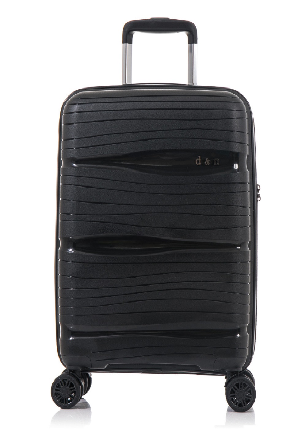 Cestovní kufr d&n 4W L Waves 4370-01 100 L černá