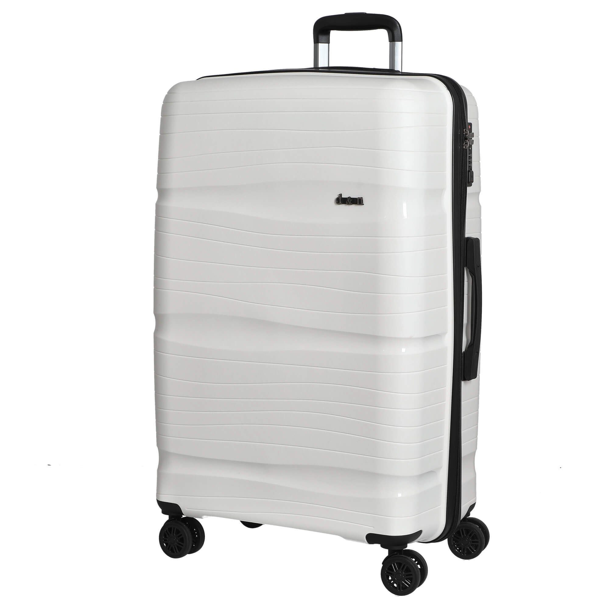 Cestovní kufr d&n 4W M Waves 4360-10 65 L bílá
