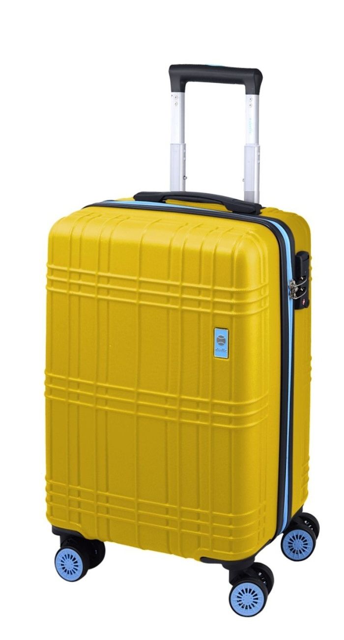 Cestovní kufr Dielle 4W S 130-55-37 32 L Žlutá
