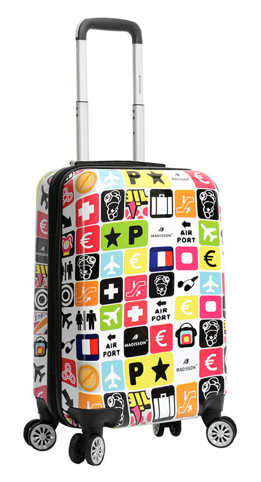 Cestovní kufr MADISSON 4W ABS S 36820T-55-00 30 L vícebarevná