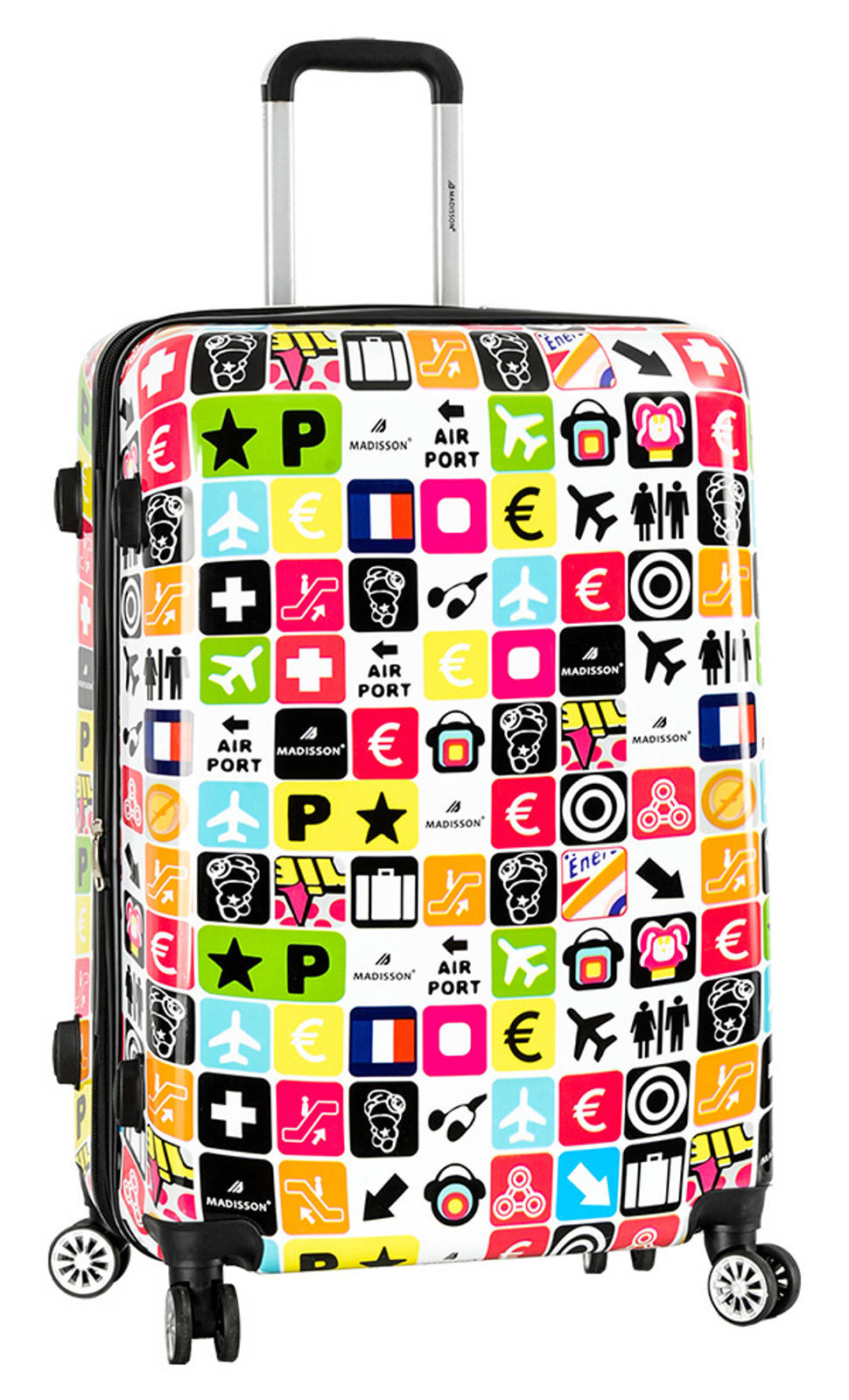 Cestovní kufr MADISSON 4W ABS L 36820T-76-00 100 L vícebarevná