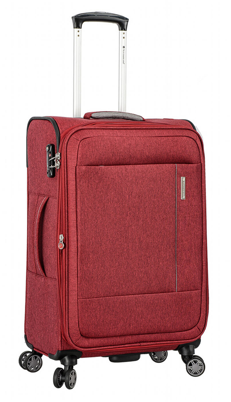 Cestovní kufr Snowball 4W M 39303-67-12 62 L červená