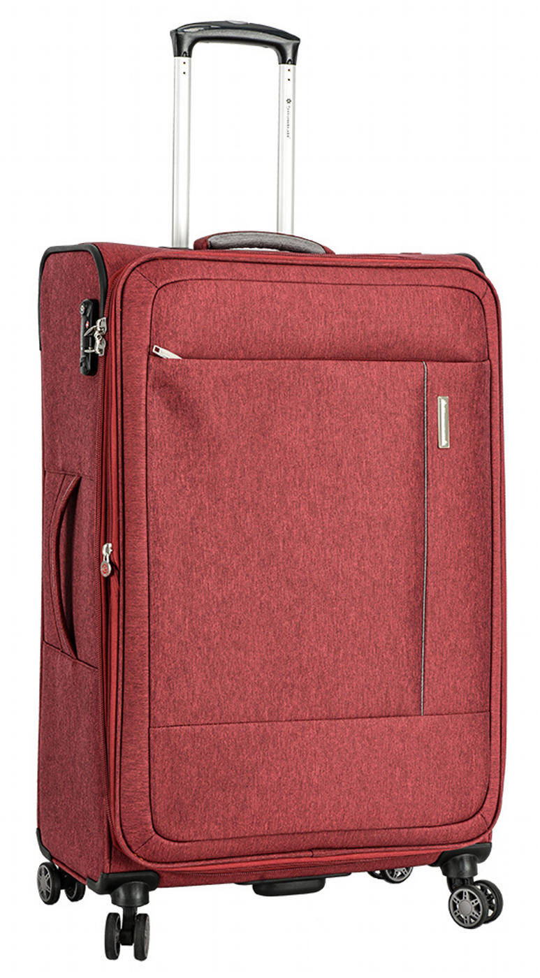 Cestovní kufr Snowball 4W L 39303-77-12 103 L červená