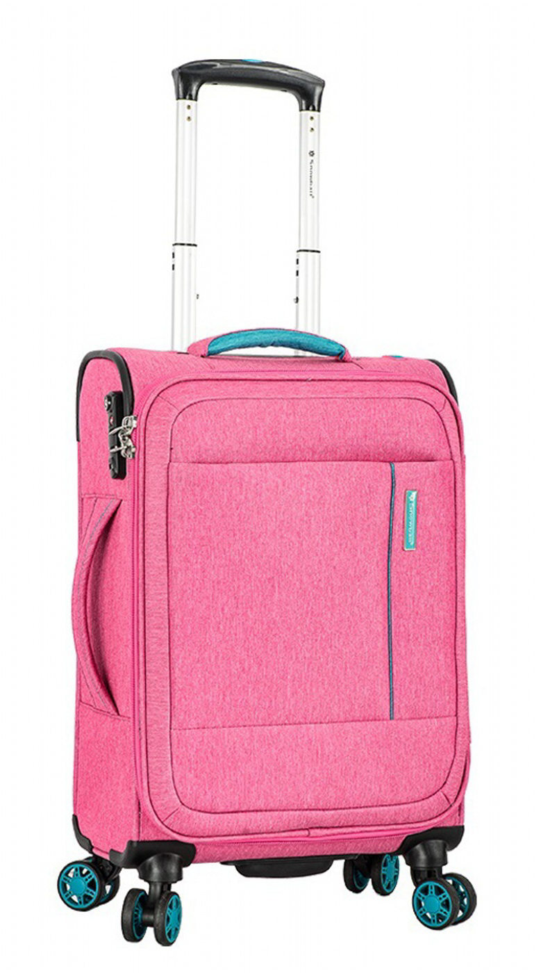 Cestovní kufr Snowball 4W S 39303-55-30 35 L růžová