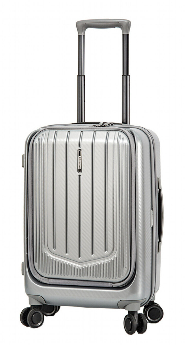 Cestovní kufr Snowball 4W S 31403-55-13 37 L stříbrná