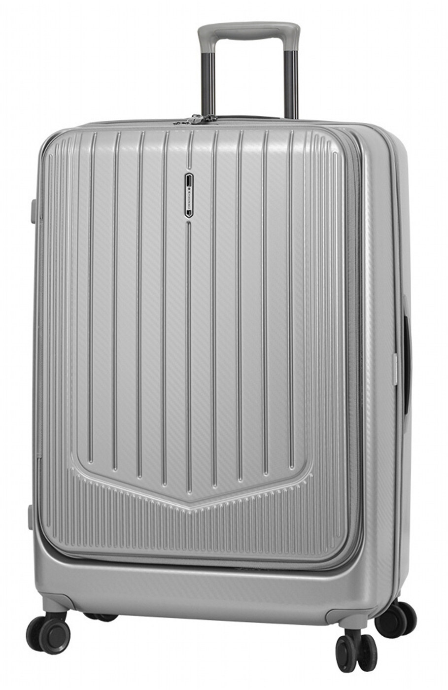 Cestovní kufr Snowball 4W L 31403-77-13 111 L stříbrná