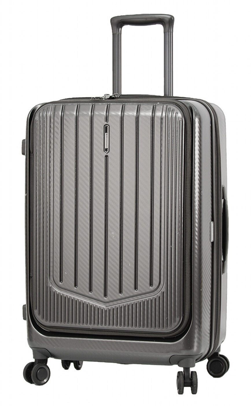 Cestovní kufr Snowball 4W M 31403-67-23 74 L šedá