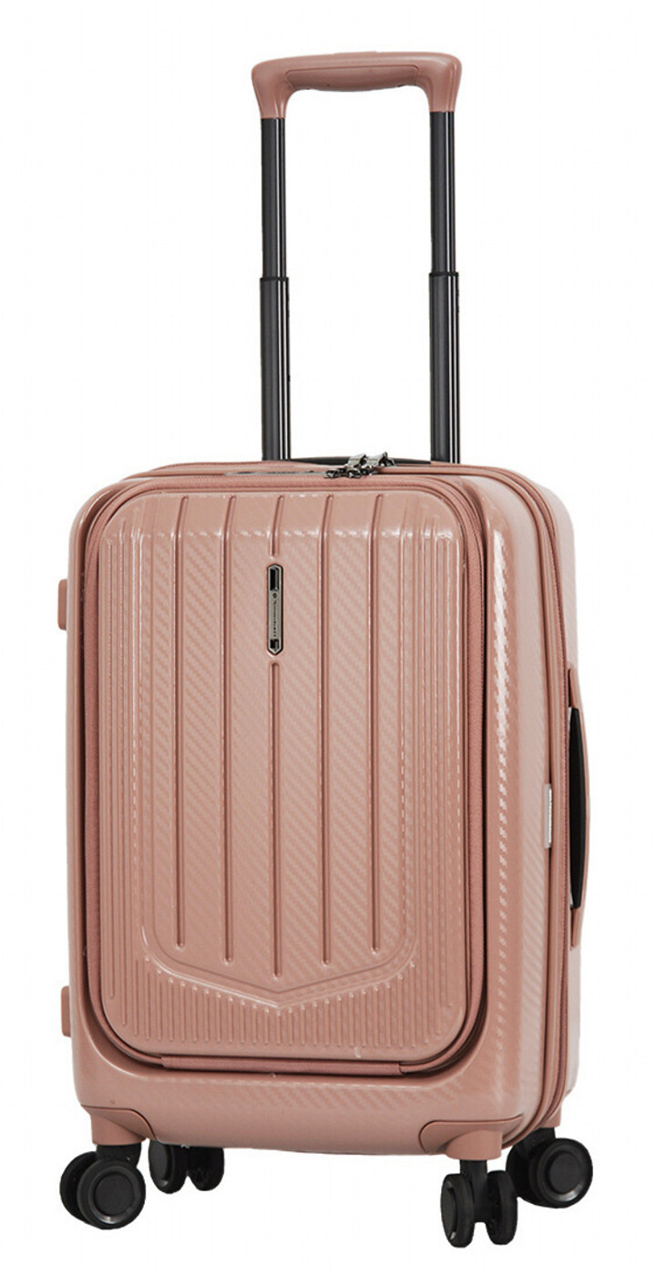Cestovní kufr Snowball 4W S 31403-55-25 37 L růžová