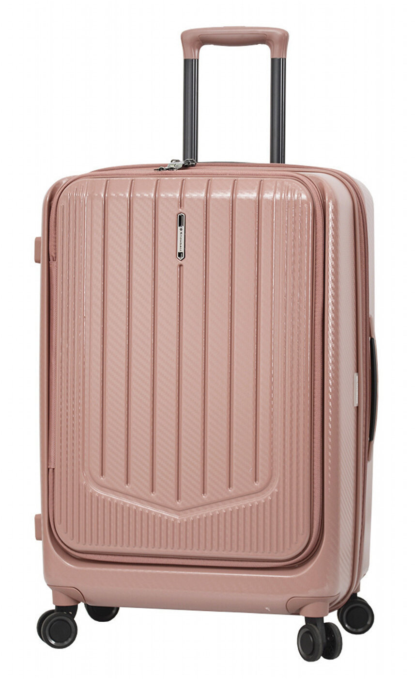 Cestovní kufr Snowball 4W M 31403-67-25 74 L růžová