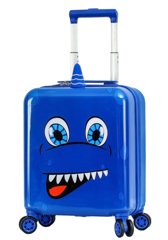 Dětský kufr Snowball Žralok 4W SX 32018S-48-05 31 L modrá