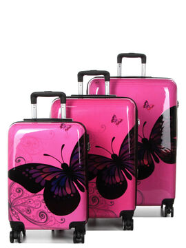 Cestovní kufry set 3ks Madisson FLY S,M,L 26820-30 197 L růžová