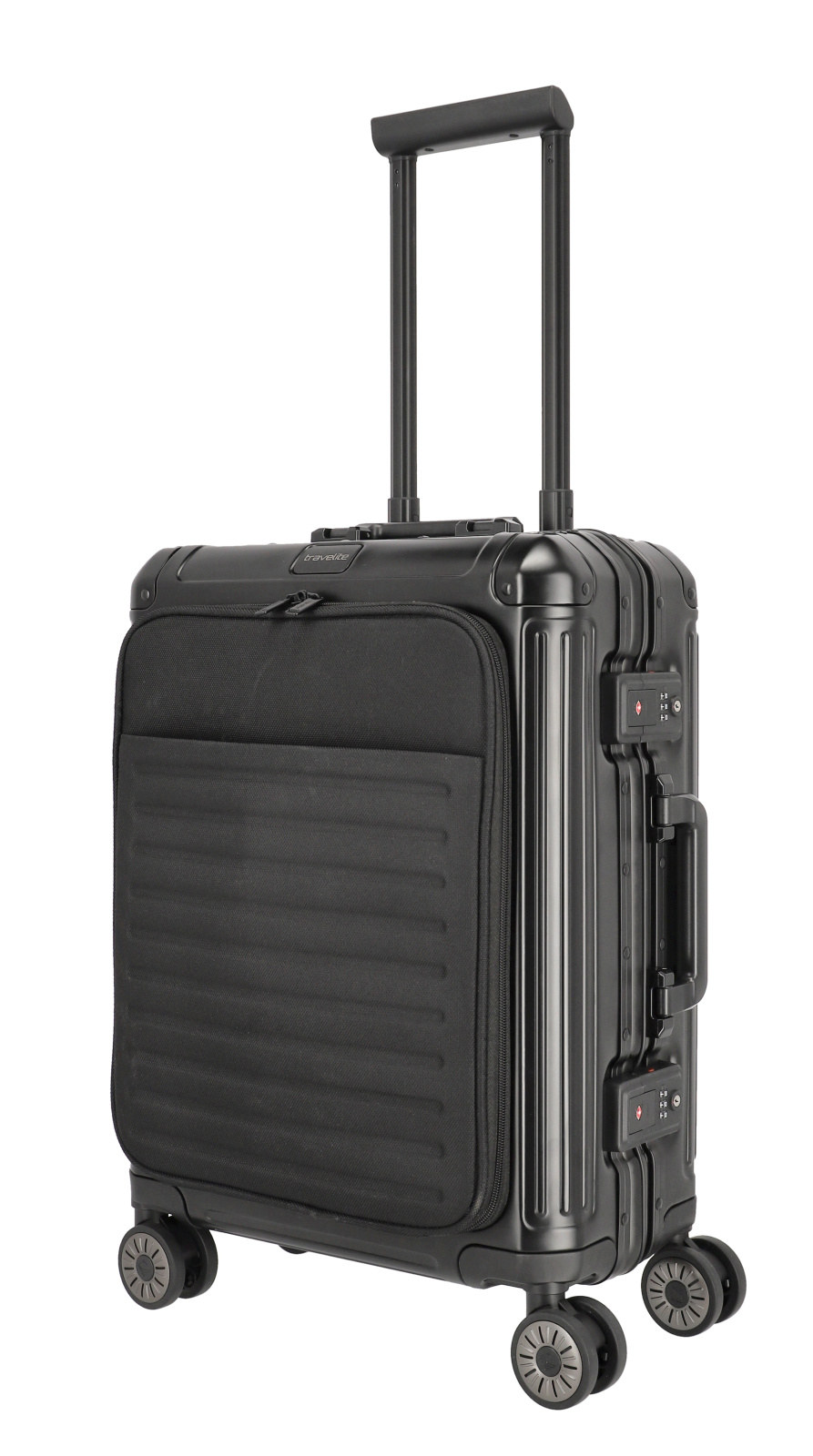 Cestovní kufr Travelite NEXT 4W S FP 79946-01 41 L černá