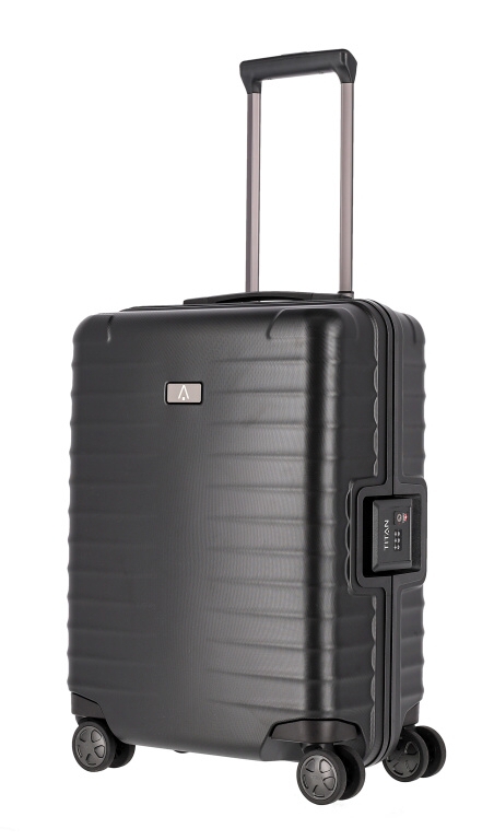 TITAN Koffermanufaktur Cestovní kufr Titan Litron Frame 4W S 700346-01 45 L černá