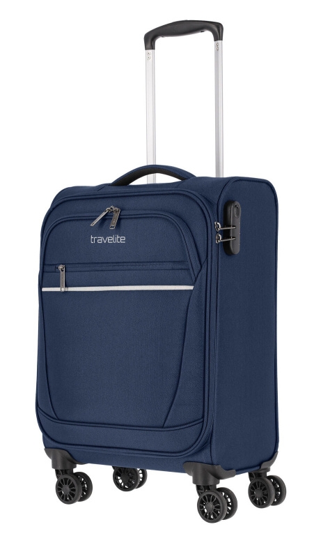 Cestovní kufr Travelite Cabin 4W S 90235-20 31 L modrá