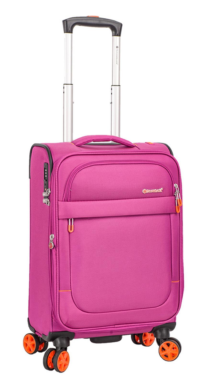 Cestovní kufr Snowball 4W S 48203-55-30 35 L růžová