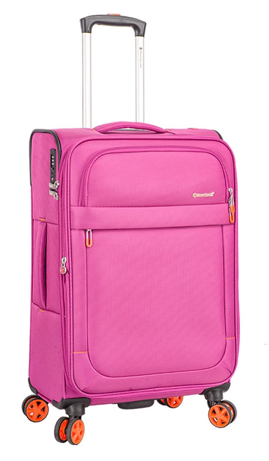Cestovní kufr Snowball 4W M 48203-67-30 62 L růžová