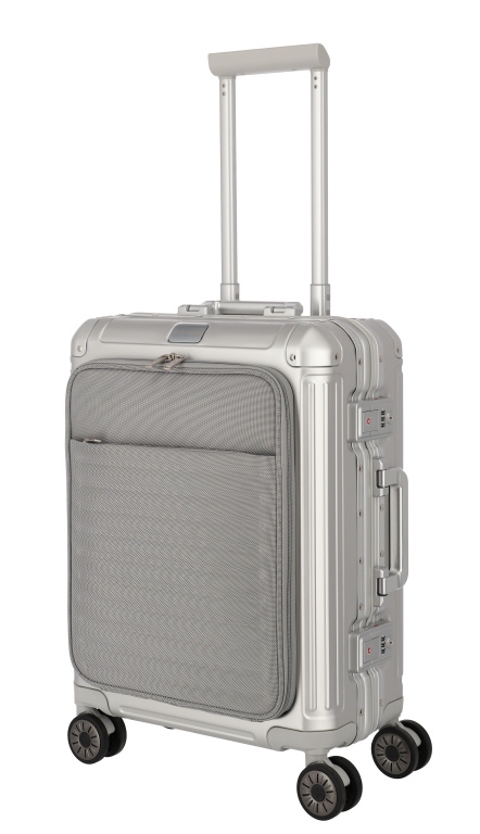 Cestovní kufr Travelite NEXT 2.0 4W S FP 79846-56 41 L stříbrná