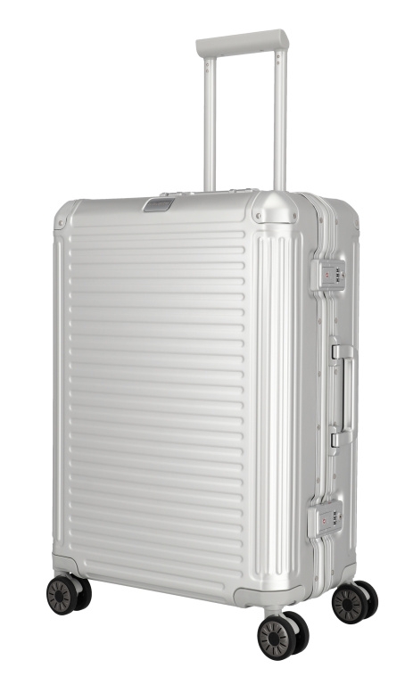 Cestovní kufr Travelite NEXT 2.0 4W M 79848-56 69 L stříbrná