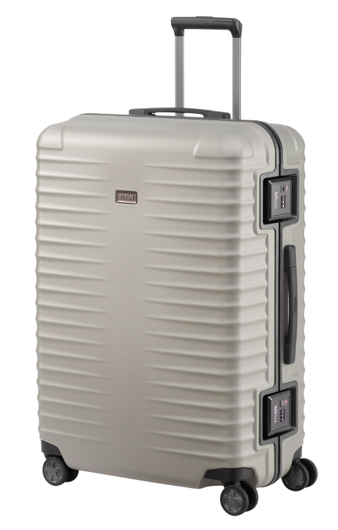 TITAN Koffermanufaktur Cestovní kufr Titan Litron Frame 4W L 700344-24 101 L šampaňská