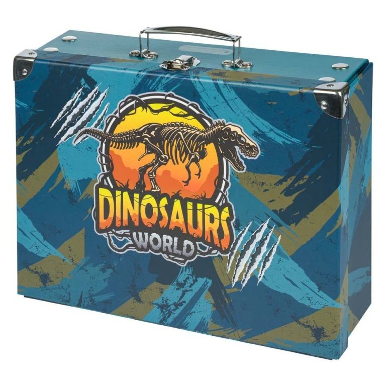 BAAGL Skládací školní kufřík Dinosaurs World A-33183 9 L modrá