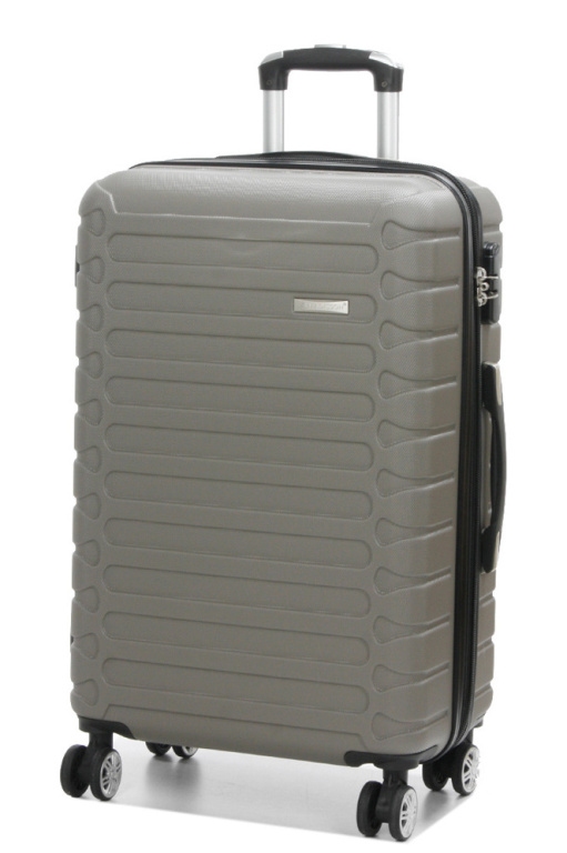 Cestovní kufr MADISSON Stripes 4W ABS M 38303-67-28 66 L šampaňská