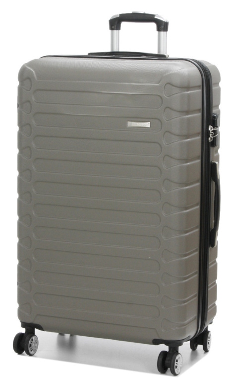 Cestovní kufr MADISSON Stripes 4W ABS L 38303-77-28 108 L šampaňská