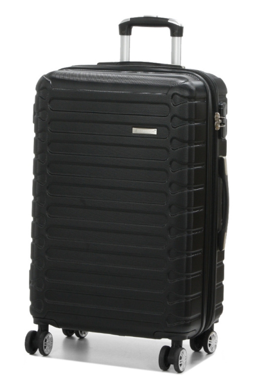 Cestovní kufr MADISSON Stripes 4W ABS M 38303-67-01 66 L černá