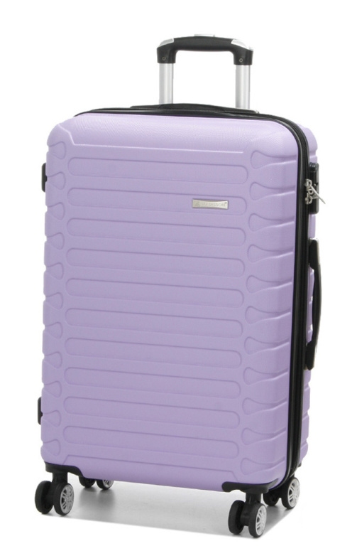Cestovní kufr MADISSON Stripes 4W ABS M 38303-67-04 66 L fialová