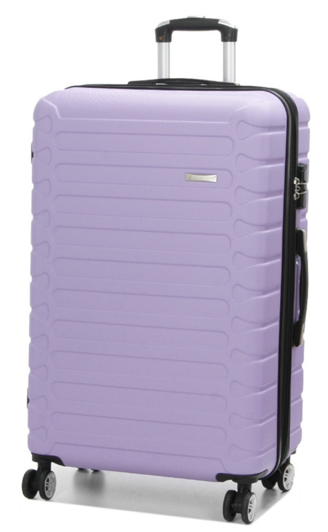Cestovní kufr MADISSON Stripes 4W ABS L 38303-77-04 108 L fialová
