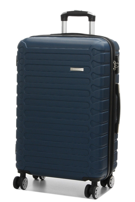 Cestovní kufr MADISSON Stripes 4W ABS M 38303-67-05 66 L modrá