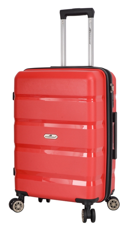 Cestovní kufr MADISSON Line 4W PP M 43603-63-02 62 L červená