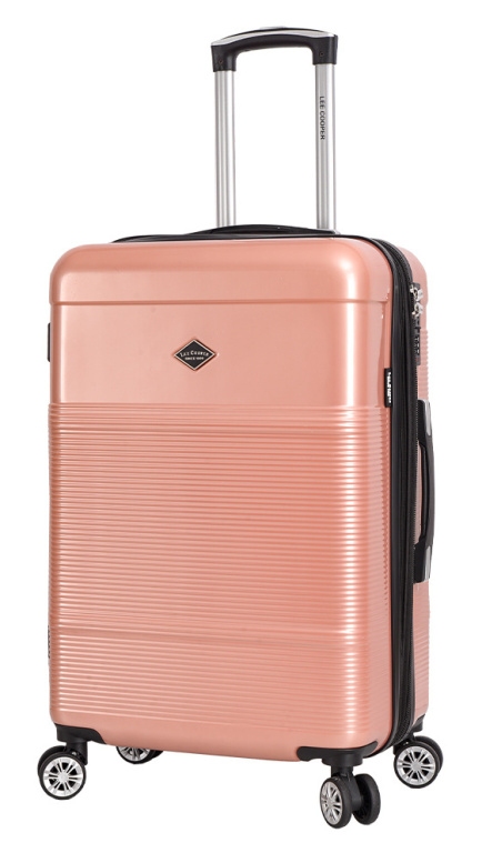 Cestovní kufr Lee Cooper PC M LC32203-67-25 60 L růžová