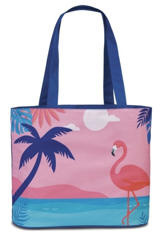 Plážová taška Fabrizio Flamingo 50439-2246 19 L růžová