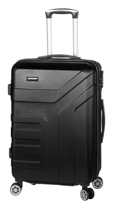 Cestovní kufr MADISSON 4W ABS M S87104-69-01 64 L černá