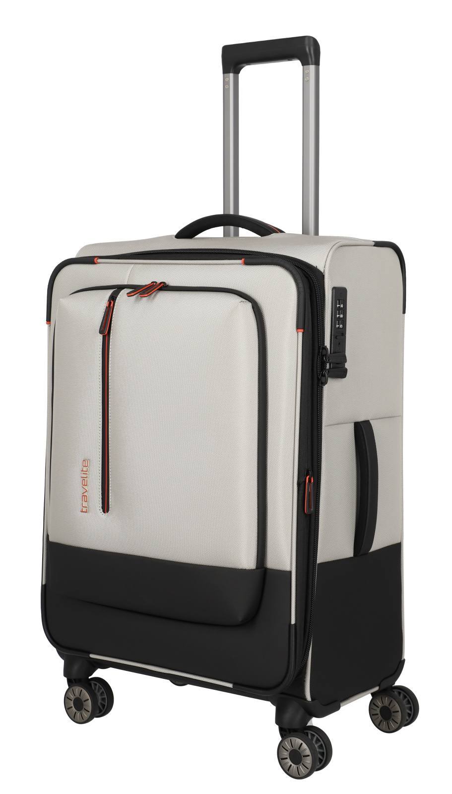 Cestovní kufr Travelite Crosslite 4W M 92948-40 63 L béžová