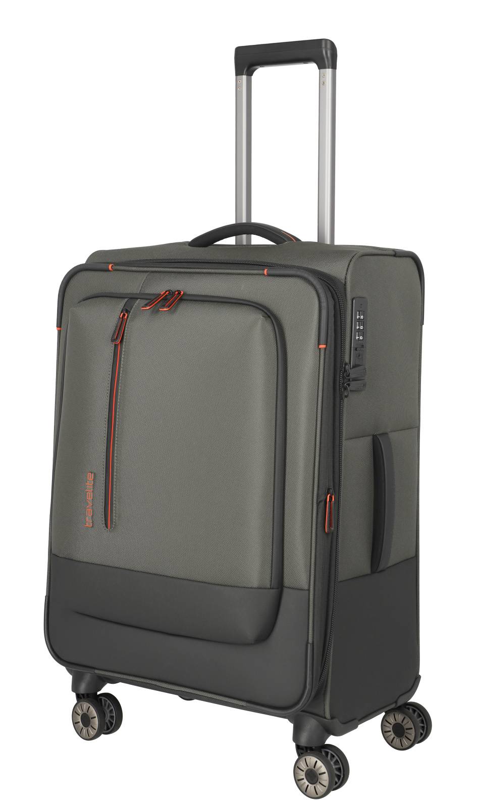 Cestovní kufr Travelite Crosslite 4W M 92948-86 63 L zelená