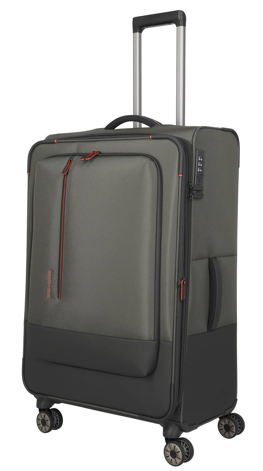 Cestovní kufr Travelite Crosslite 4W L 92949-86 88 L zelená