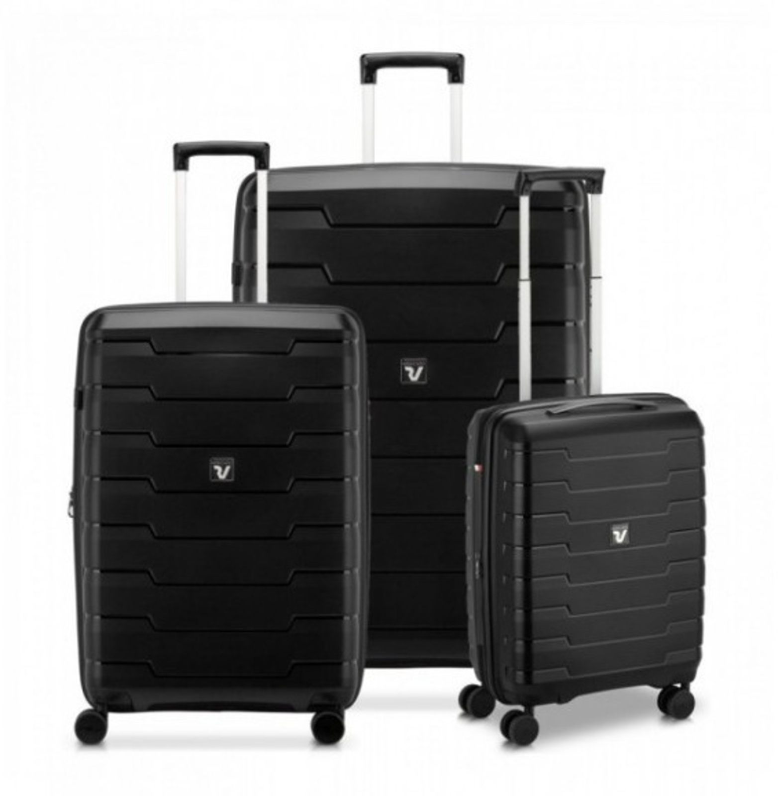 Cestovní kufry set 3ks Roncato Skyline 2.0 S,M,L 418250-01 225 L černá