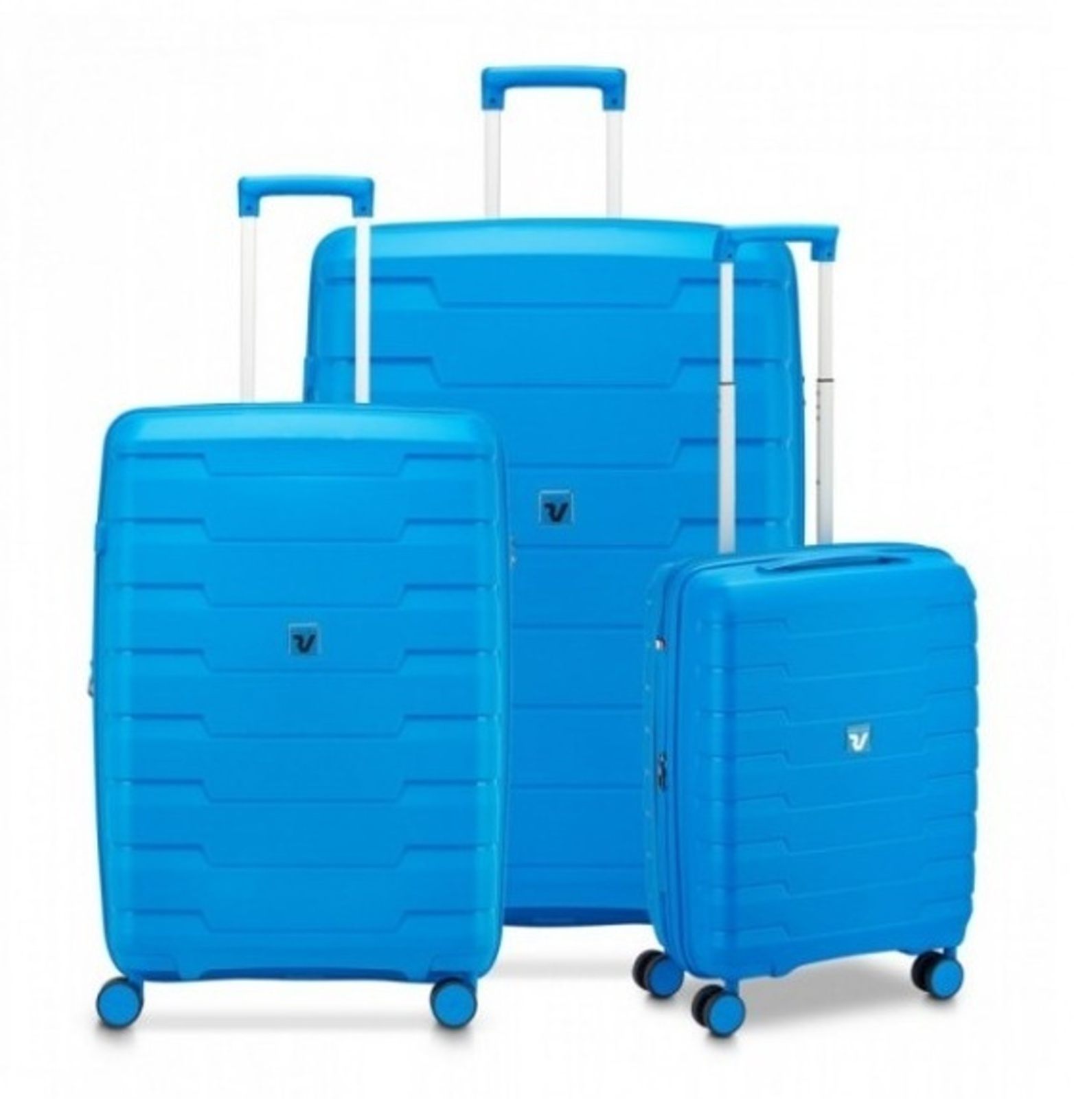 Cestovní kufry set 3ks Roncato Skyline 2.0 S,M,L 418250-68 225 L modrá