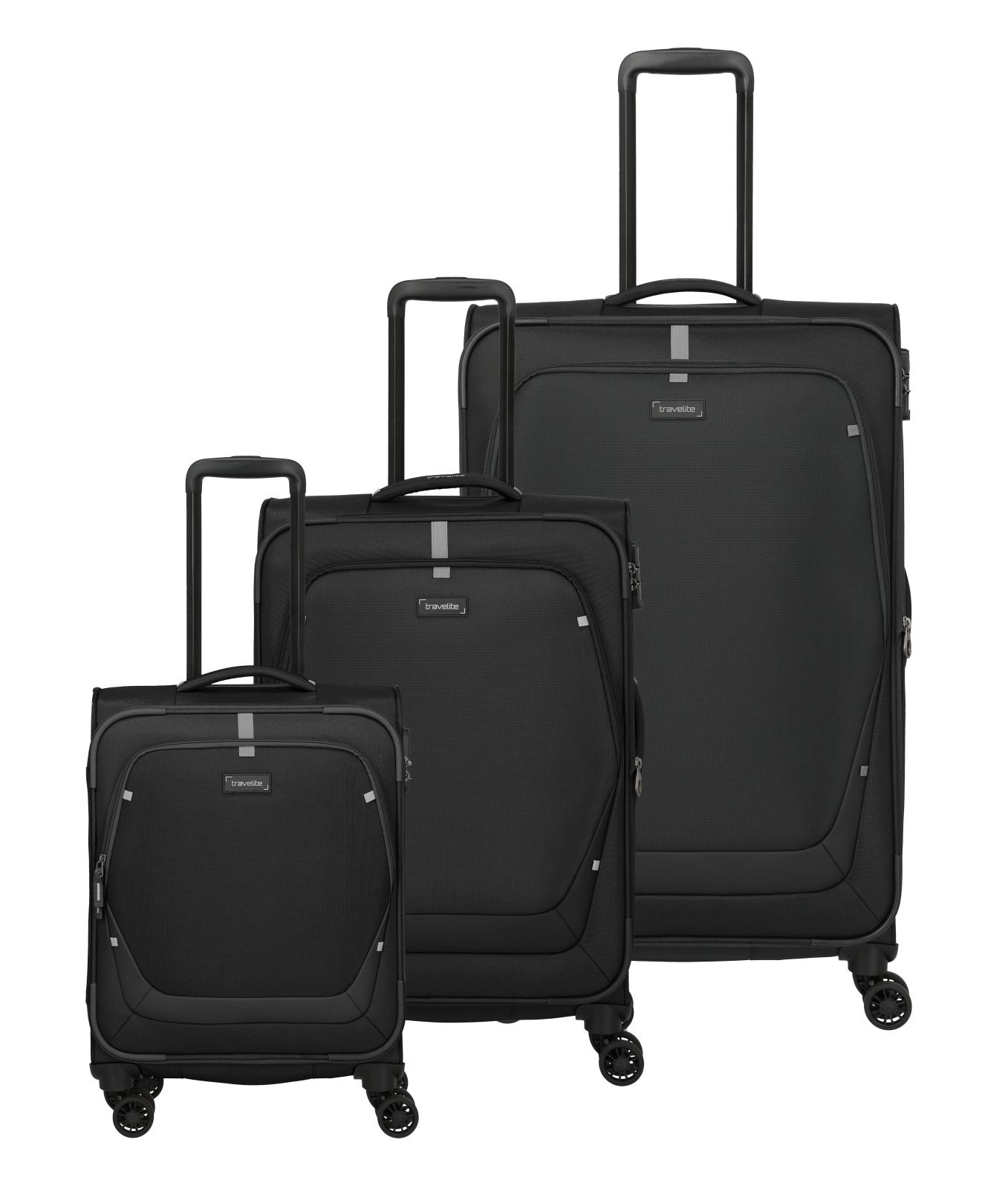 Cestovní kufry set 3ks Travelite Umbria S,M,L 91940-01 186 L černá