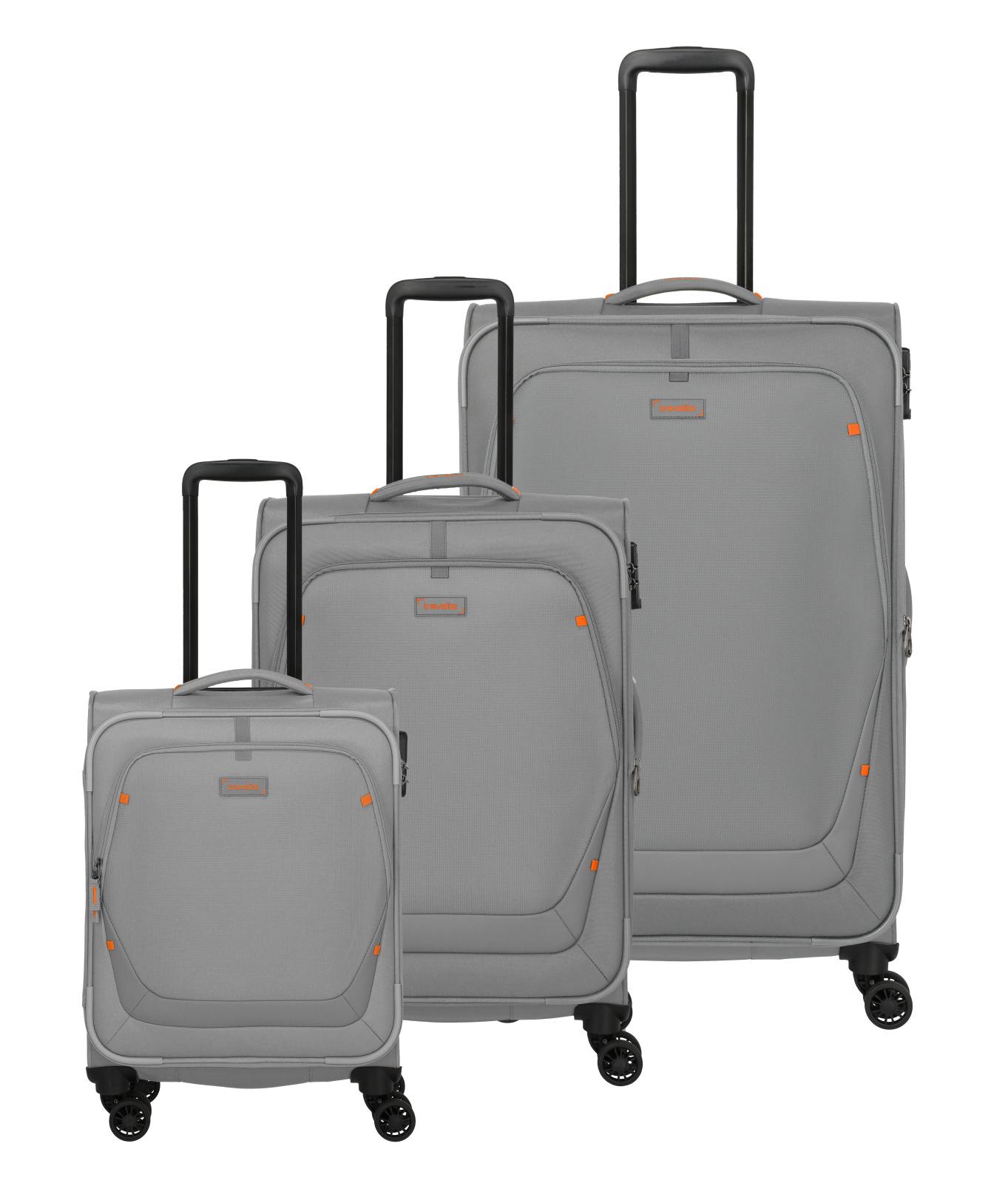 Cestovní kufry set 3ks Travelite Umbria S,M,L 91940-04 186 L šedá