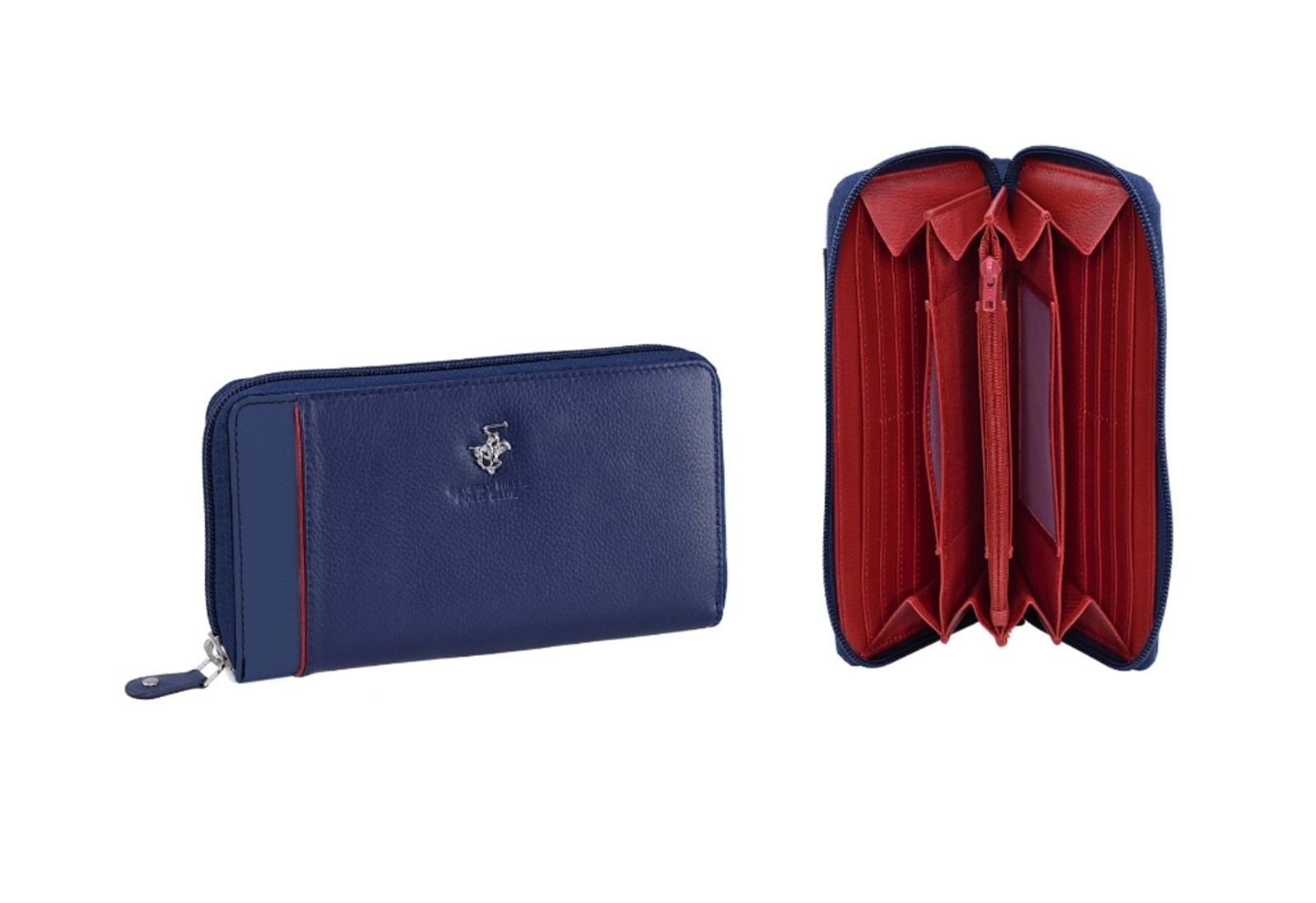 Levně Beverly Hills Polo Club Dámská peněženka BHPC Piping long zip