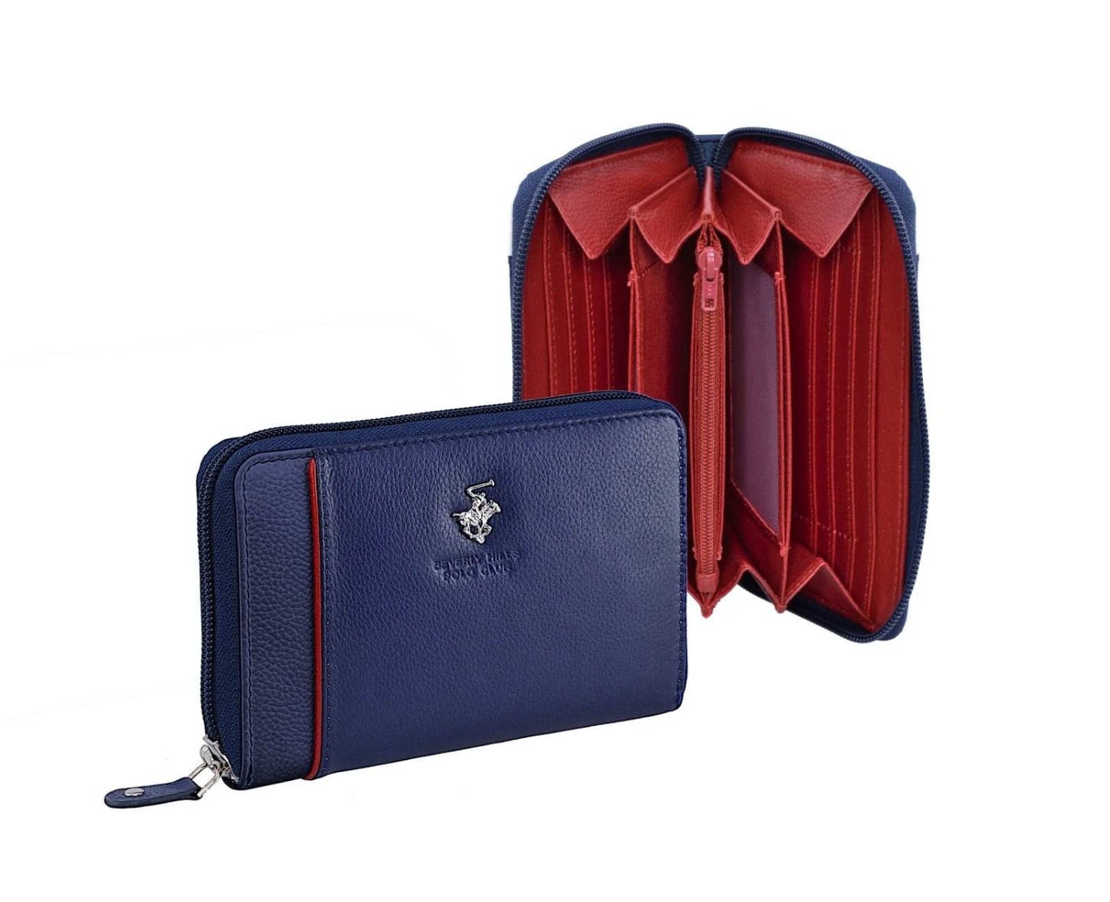 Levně Beverly Hills Polo Club Dámská peněženka BHPC Piping zip