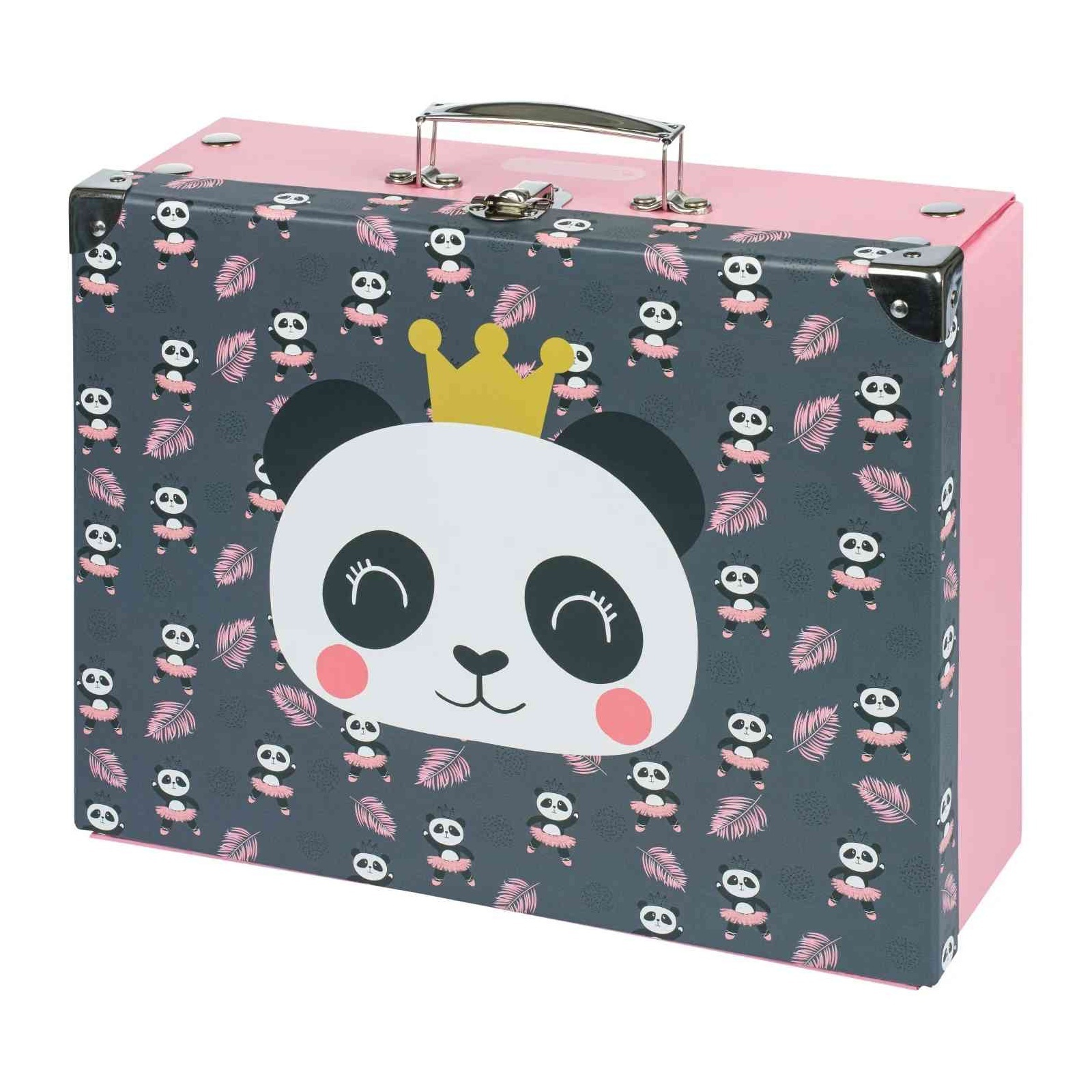 Levně BAAGL Skládací školní kufřík Panda s kováním