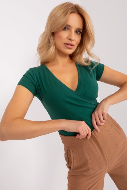 Dámské tričko Lina tmavě zelené