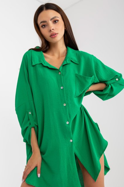 Košilové šaty Dayen zelené