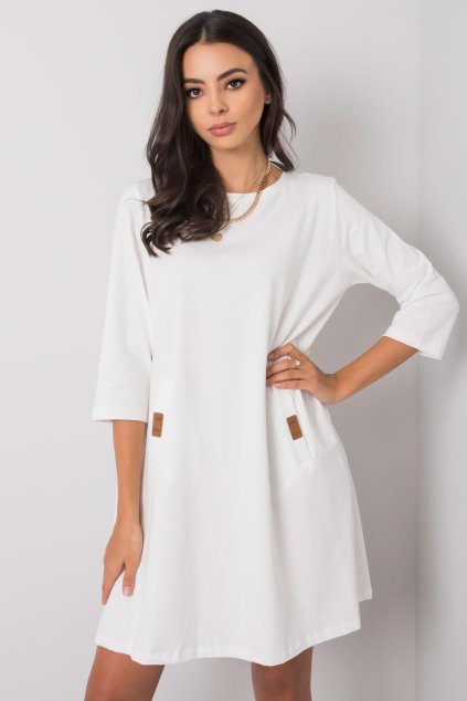 Bavlněné šaty Gianna bílé