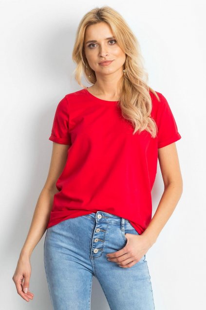 Bavlněné tričko Abby červené