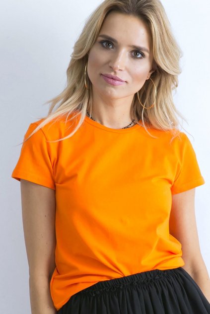 Basic tričko Mendy fluo oranžové