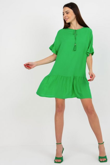 Viskózové šaty Danara zelené